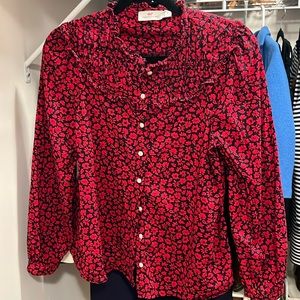 Vineyard Vines navy/red 100% cotton top size 2 NEW